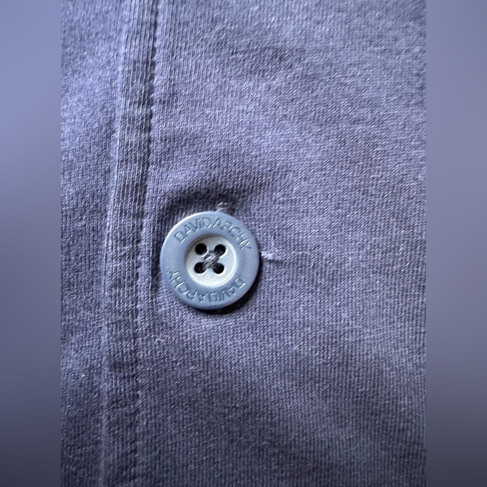 DAVID ARCHY Blue Drawstring Lounge Pajamas Pants Top PJ Set size Large mens #833 - Picture 3 of 10